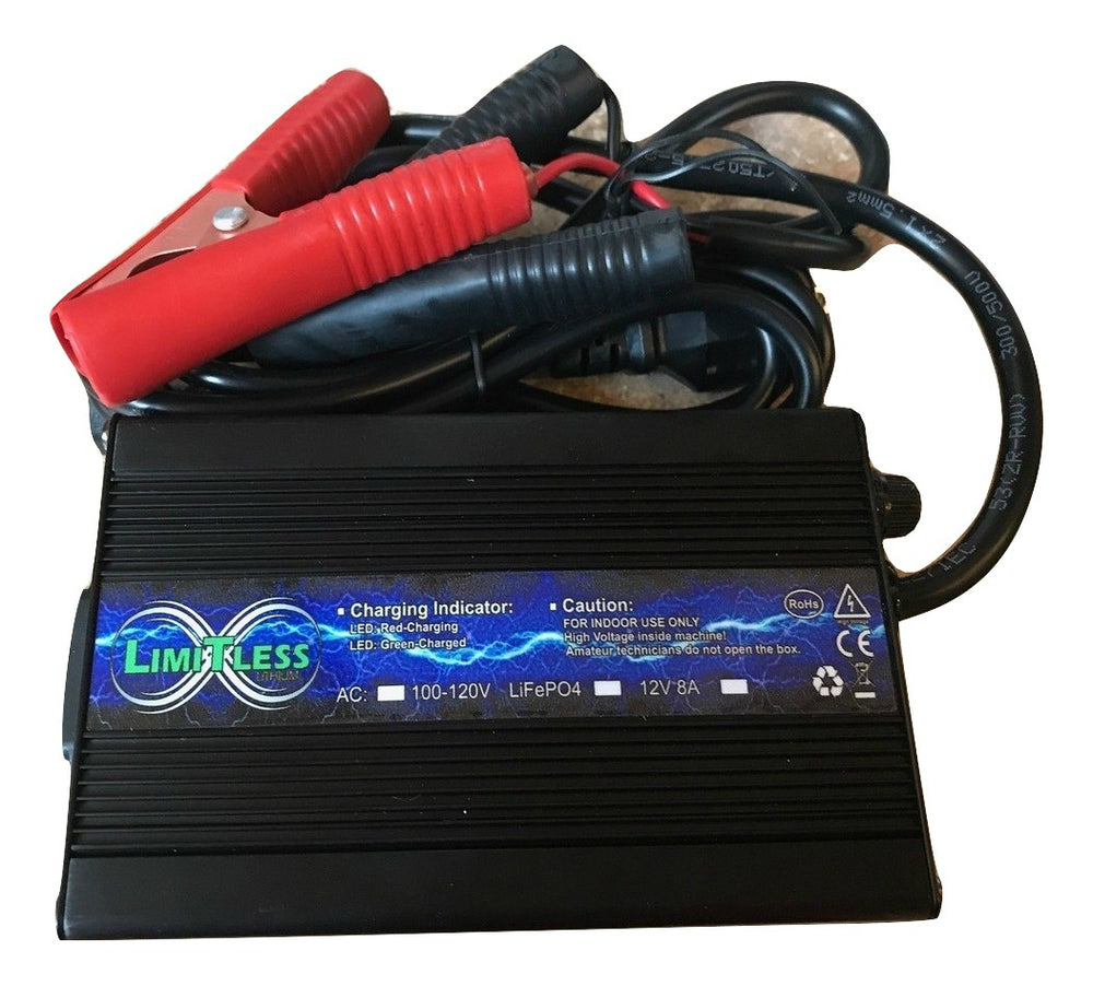 LIMITLESS LITHIUM - BATTERY CHARGERS - 8A 12 Volt charger