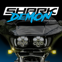 
              Custom Dynamics - HEADLIGHT - SHARK DEMON™ 2 PERFORMANCE LED HEADLIGHT KIT FOR ROAD GLIDE MOTORCYCLES
            