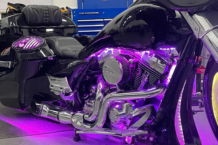 LITE THE NITE LED - (15D) Harley Cruiser Chase Kit (Blackout Strips)