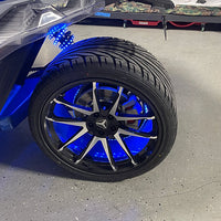 LITE THE NITE LED - (1R1) Black Out Chase Two Strip Wheel Ring Kit w/o Wheelrings