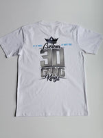 
              30 Gang Custom Kingz Apparel - MENS 30 Gang Block Tee-  Blue and Silver
            