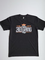 
              30 Gang Custom Kingz Apparel - MENS 30 Gang Block Tee- Silver and Orange
            