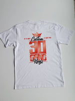 
              30 Gang Custom Kingz Apparel - MENS 30 Gang Block Tee- Red and White
            