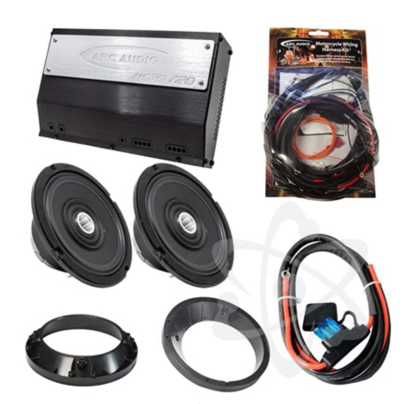ARC Audio Motorcycle Compression-Horn Speaker Kit - Fits 1999-2013 HD Street Glide and Road Glide