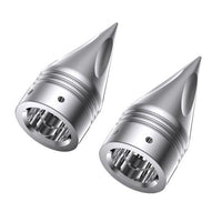 
              Advanblack - 3.6″ SPIKE AXLE NUT CAPS COVERS FOR HARLEY
            