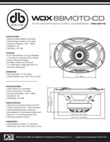 
              DB Drive - 6 x 9″ 2-Way Loudspeaker w/Backloaded Compression Driver - WDX69MOTO-CD
            