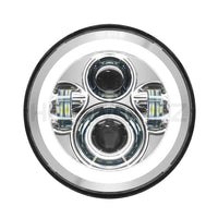 
              HOGWORKZ - HEADLIGHTS - 7" LED Chrome HaloMaker Headlight (Harley Daymaker Replacement)
            