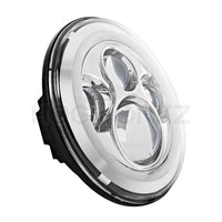 HOGWORKZ - HEADLIGHTS - 7" LED Chrome HaloMaker Headlight (Harley Daymaker Replacement)