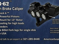 
              American suspension - copy of B-62 6-PISTON MONOBLOCK BRAKE CALIPERS, FOR 11.8" ROTOR -RAW
            