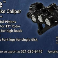 American suspension - copy of B-62 6-PISTON MONOBLOCK BRAKE CALIPERS, FOR 11.8" ROTOR -RAW