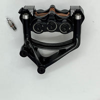 American suspension - Stoppie King™ Monoblock Radial Caliper Left Side for 18" Rotor -Black Contrast