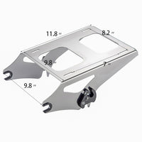 Advanblack - CHROME DETACHABLE TWO UP TOUR PACK MOUNTING RACK FOR HARLEY TOURING '09-'23