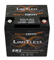
              LIMITLESS LITHIUM - BATTERIES - Nano OEM Elite (Under the seat replacement)
            