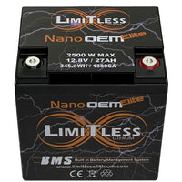LIMITLESS LITHIUM - BATTERIES - Nano OEM Elite (Under the seat replacement)