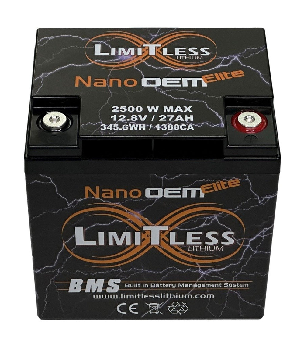 LIMITLESS LITHIUM - BATTERIES - Nano OEM Elite (Under the seat replacement)