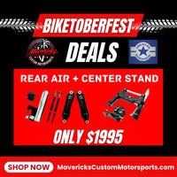 BIKETOBERFEST DEAL - American Suspension - REAR AIR + CENTER STAND SPECIAL