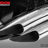 FREEDOM PERFORMANCE EXHAUST - HARLEY TOURING SHARP CURVE RADIUS SCALLOP CUT 1995-PRESENT PART#: HD00228