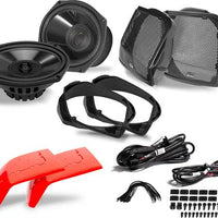 BOSS Audio BHD98 Saddlebag Kit 6"x9" saddlebag speakers for select 1998-2013 Harley-Davidson Road Glide and Street Glide models