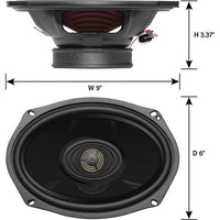 BOSS Audio BHD98 Saddlebag Kit 6"x9" saddlebag speakers for select 1998-2013 Harley-Davidson Road Glide and Street Glide models