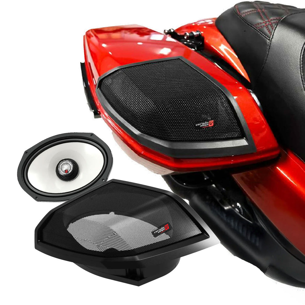 CERWIN VEGA 2024+ Harley Davidson® Cut-In Lid Kit With SM69F4 (4Ω) Speakers - RPMSM694LK24