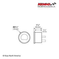 Koso North America - Digital Gauges - HD-03L | 4 pieces LED kit (blue) | for Harley-Davidson® 2014-2023