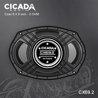 
              CICADA AUDIO CX69 COAXIAL SPEAKER 6X9" (2Ω AND 4Ω)
            