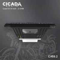 
              CICADA AUDIO CX69 COAXIAL SPEAKER 6X9" (2Ω AND 4Ω)
            