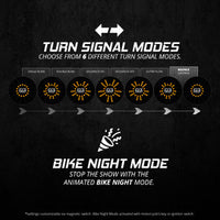 XKGLOW - FRONT MOTOTURNZ PRO SERIES LED TURN SIGNAL INSERTS FOR HARLEY DAVIDSON MOTORCYCLE