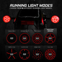 XKGLOW - REAR MOTOTURNZ PRO SERIES LED TURN SIGNAL INSERTS FOR HARLEY DAVIDSON MOTORCYCLE