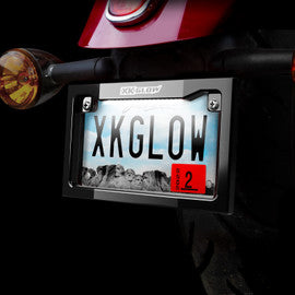 XKGLOW - MOTORCYCLE LED LICENSE PLATE FRAME W/ WHITE LED