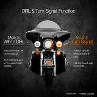 XKGLOW - 4.5" DRIVING LIGHTS FOR MOTORCYCLE | XKCHROME SMARTPHONE APP