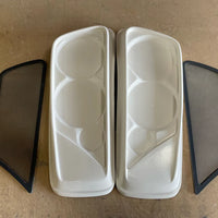 INSANE ASYLUM MOTORSPORTS DUAL 6.5" FIBERGLASS LIDS (BOND ON)