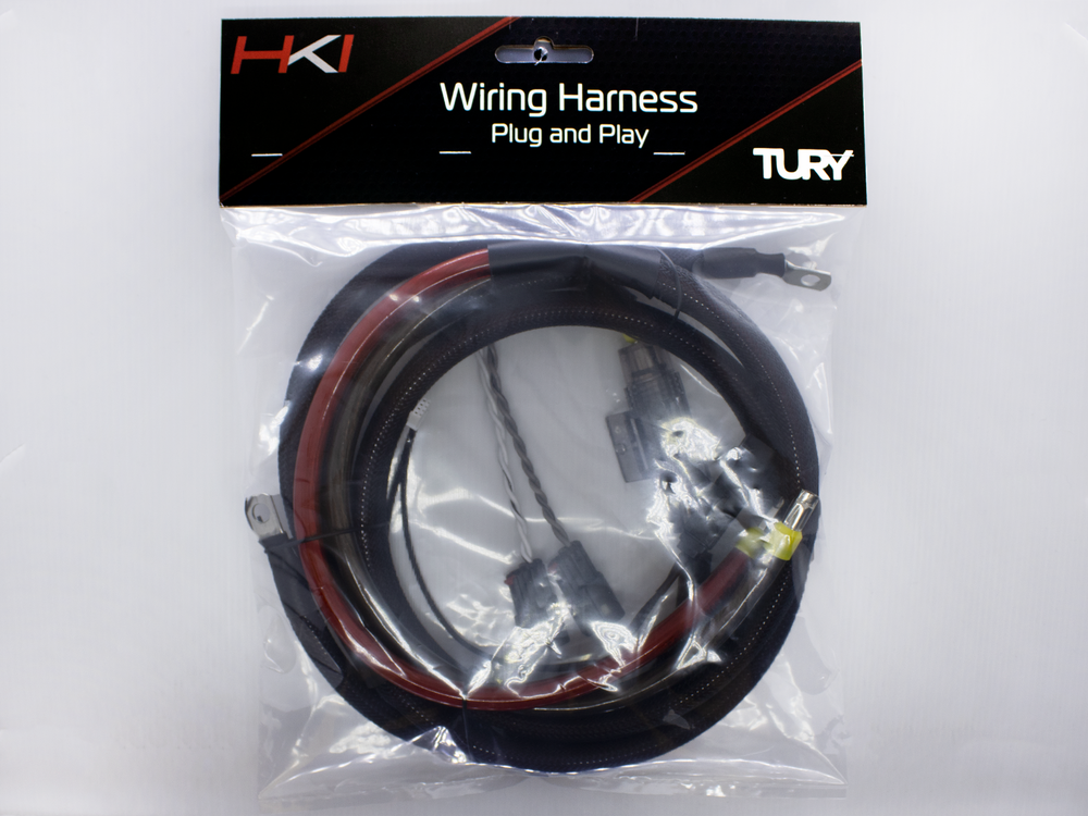 HKI - WIRING HARNESS - HD1 2CH 8AWG WH