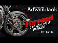 
              Advanblack - 21" REVEAL WRAPPER HUGGER FRONT FENDER FOR '09-'23 HARLEY TOURING
            