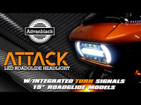 
              Advanblack - "ATTACK" LED HEADLIGHT FOR 2015-2021 HARLEY ROAD GLIDE
            