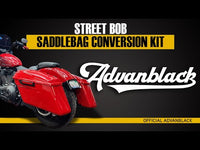 
              Advanblack - BLACK HARD SADDLEBAGS CONVERSION BRACKETS FOR M8 STREET BOB & LOW RIDER S/ ST
            
