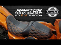 
              Advanblack - RAPTOR SEAT WITH DIAMOND STITCHING & OSTRICH LEATHER FOR 09 UP HARLEY TOURING
            