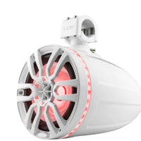 DS18 HYDRO NXL-X8TP/WH 8" Marine Water Resistant Wakeboard Tower Speakers with Integrated RGB LED Lights 375 Watts