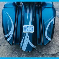DIRTYBIRD CONCEPTS - REAR END SET - Harley Really Loud Street Sweeper 8″ & 10″ Audio Bags Ass End With 2014 To 2022