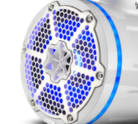 
              DS18 HYDRO NXL-X8TPNEO/WH 8" Marine Water Resistant Wakeboard Tower Neodymium Speaker with Built-in passive Radiator Bass Enhancer, 1" Driver and RGB LED Light 550 Watts
            