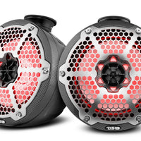 DS18 HYDRO NXL-PS8 8" Pod 375W Speaker with Integrated RGB LED Lights (Pair)