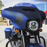 
              HOGWORKZ - HEADLIGHTS - 7" LED Black HaloMaker Headlight (Harley Daymaker Replacement)
            