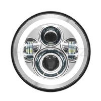
              HOGWORKZ - HEADLIGHTS - 7" LED Chrome HaloMaker Headlight (Harley Daymaker Replacement)
            