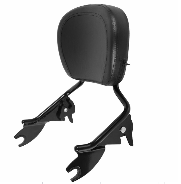 HOGWORKZ - SEATS - Harley Touring '09-'18 Black Shorty Sissy Bar ...