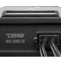 DS18 HYDRO NXL-X360.2D 2 Channel Marine Waterproof Amplifier - Class D Full-Range 180x2 Watts @ 4-Ohm 1000 Watts Peak