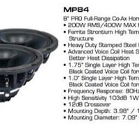 Diamond Audio - MP84 - 8” PRO Full range Co Ax Horn Speaker