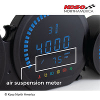 Koso North America - Digital Gauges - HD-03L | 4 pieces LED kit (blue) | for Harley-Davidson® 2014-2023