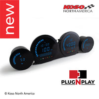 Koso North America - Meters - Gauges - HD-03L | 4 pieces LED kit (blue) | for Harley-Davidson®®