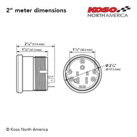 Koso North America - Meters - Gauges - HD-02 | 6 pieces kit (silver bezel) | for Harley-Davidson®