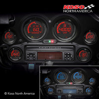 
              Koso North America - Meters - Gauges - HD-02 | 6 pieces kit (black bezel) | for Harley-Davidson®
            
